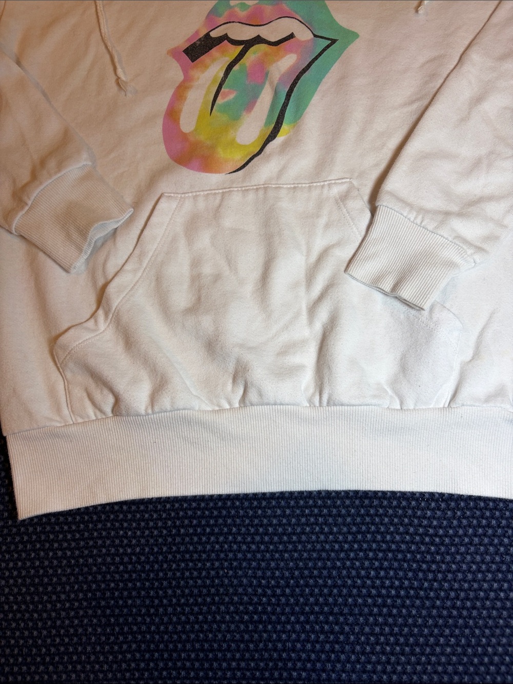 The Rolling Stones white tie dye sweatshirt - size XS - Picture 3 of 4